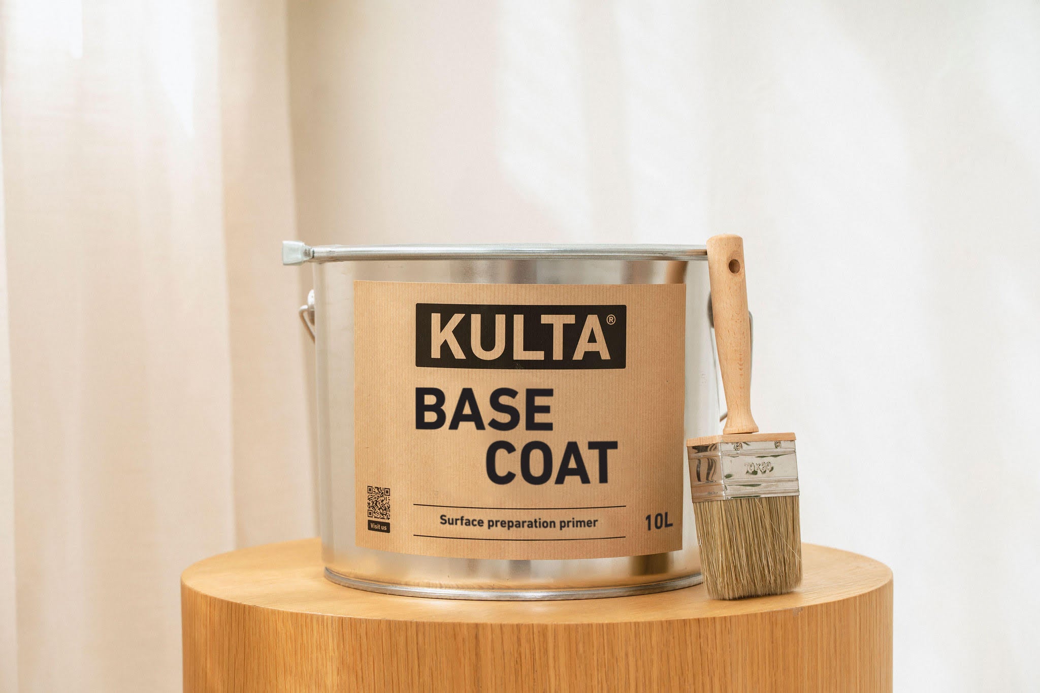 Kulta Limewash Paint - KULTA Base Coat is a surface preparation primer designed for optimal results with Kulta Limewash Paint made with environmentally friendly ingredients for a durable smooth finish.